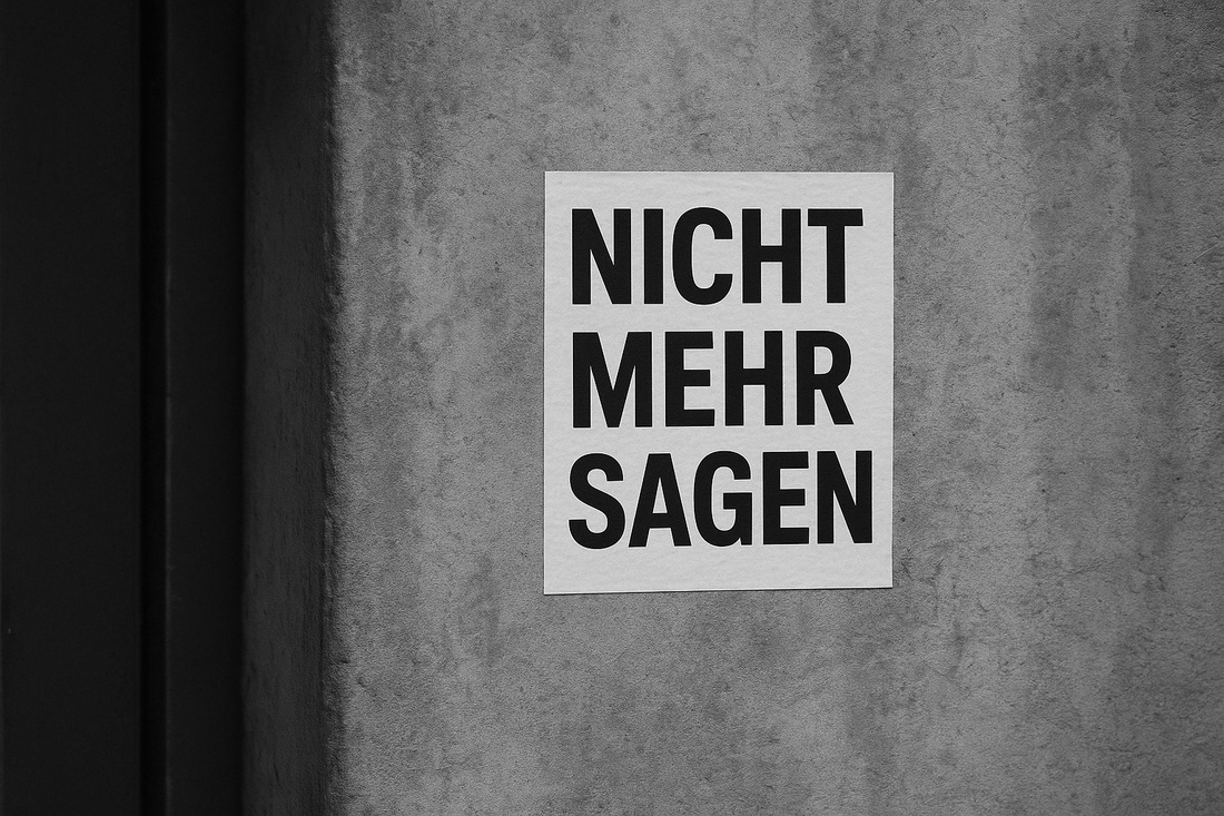 Sprich, bevor du schweigst - Nette Aufkleber