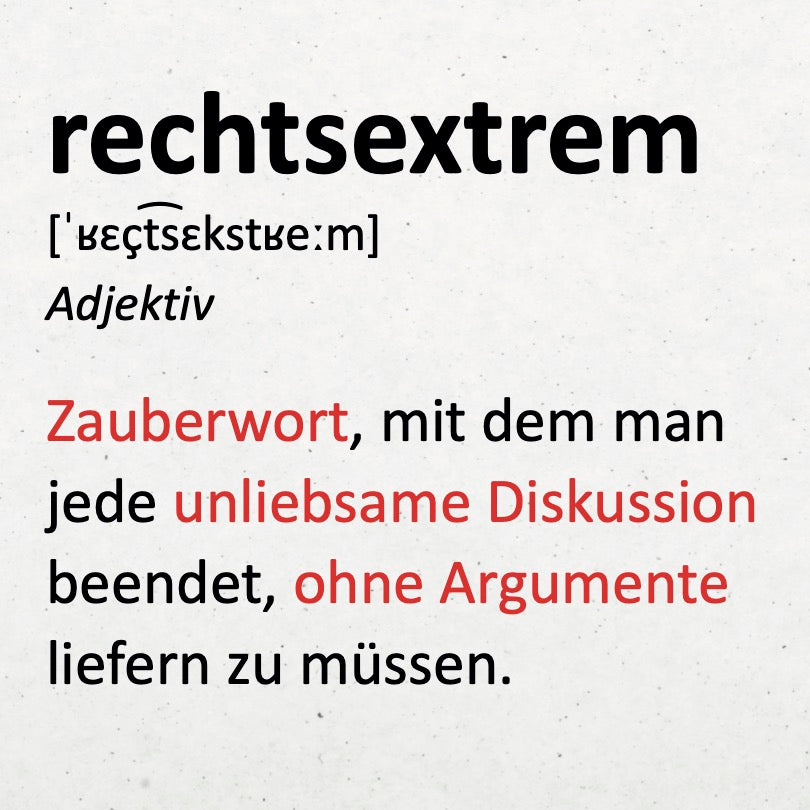 50 Aufkleber „Rechtsextrem“