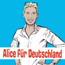 50 Aufkleber „Alice für Deutschland“ - Nette Aufkleber