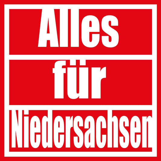 50 Aufkleber „Alles für Niedersachsen“ - Nette Aufkleber