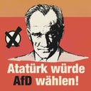 50 Aufkleber „Atatürk“ - Nette Aufkleber