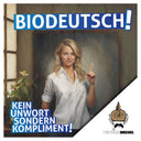 50 Aufkleber „Biodeutsch“ - Wilhelm Kachel - Nette Aufkleber