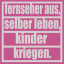 50 Aufkleber „Fernseher aus!“ - Nette Aufkleber