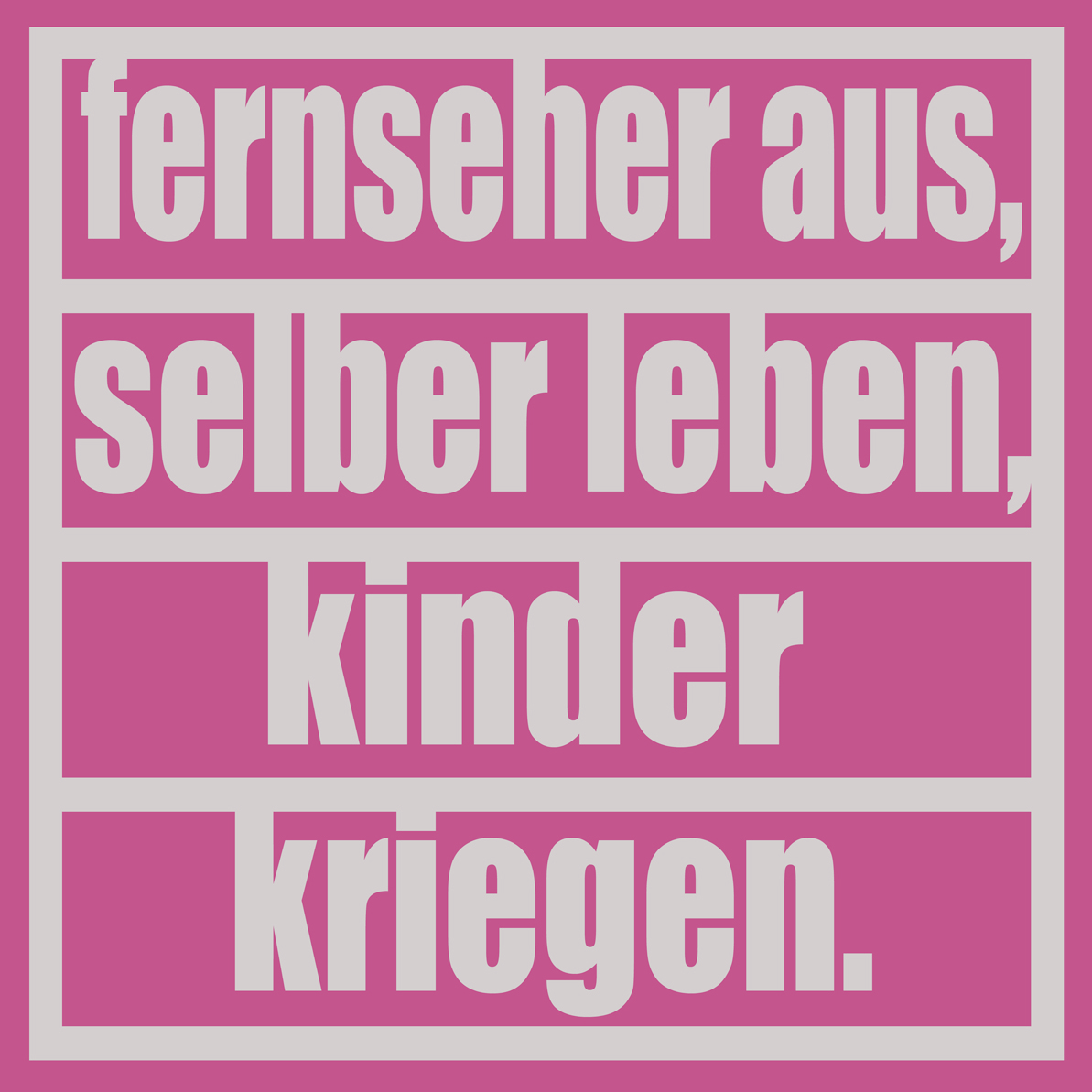 50 Aufkleber „Fernseher aus!“ - Nette Aufkleber