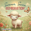 50 Aufkleber „Lämmchen Ida: Sommer, Sonne, Remigration!“ - Nette Aufkleber