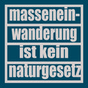 50 Aufkleber „Masseneinwanderung ist kein Naturgesetz“ - Nette Aufkleber