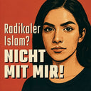 50 Aufkleber „Radikaler Islam? Nicht mit mir!“ - Nette Aufkleber
