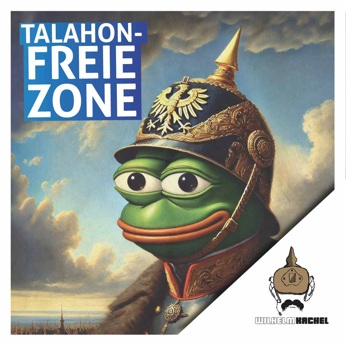 50 Aufkleber „Talahon - freie Zone“ - Wilhelm Kachel - Nette Aufkleber