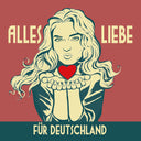 50 Aufkleber „Tilda - Alles Liebe für Deutschland“ - Nette Aufkleber