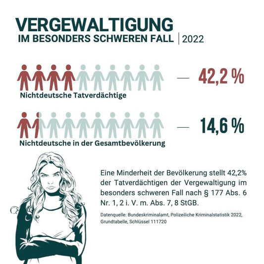 50 Aufkleber „Vergewaltigungsstatistik“ - Nette Aufkleber