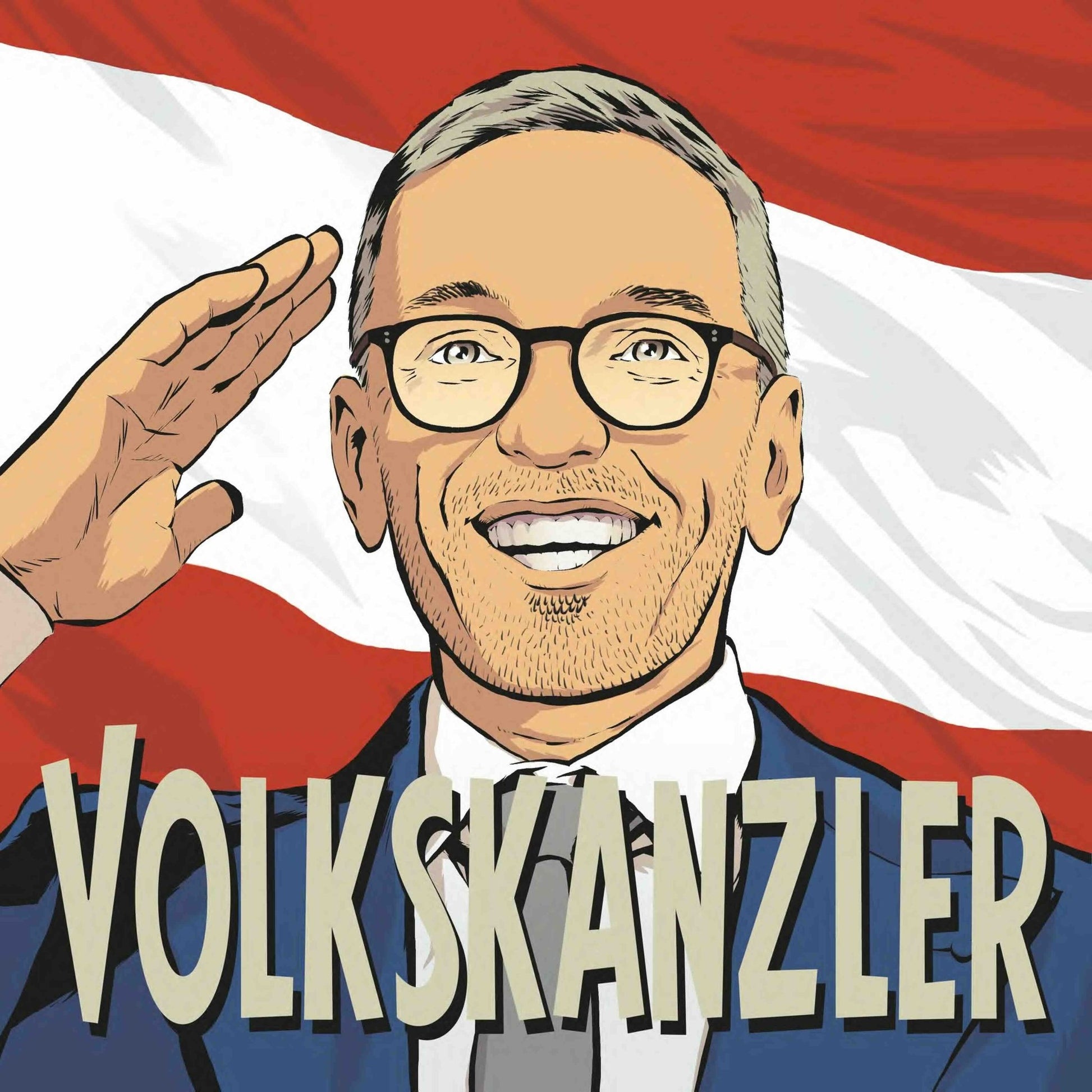 50 Aufkleber „Volkskanzler Kickl“ - Nette Aufkleber