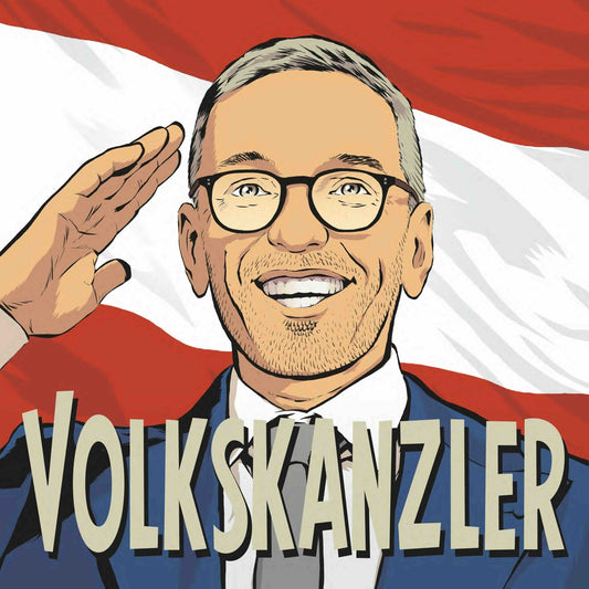 50 Aufkleber „Volkskanzler Kickl“ - Nette Aufkleber