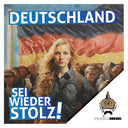 50 Aufkleber „Wilhelm Kachel - Deutschland, sei wieder stolz!“ - Nette Aufkleber