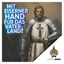 50 Aufkleber „Wilhelm Kachel - Deutschritter“ - Nette Aufkleber