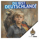 50 Aufkleber „Wilhelm Kachel - Du bist Deutschland!“ - Nette Aufkleber