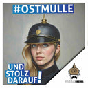 50 Aufkleber „Wilhelm Kachel - Ostmulle“ - Nette Aufkleber