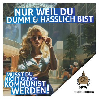 50 Aufkleber „dumm&hässlich"