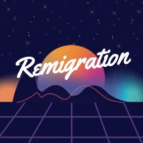 50 Aufkleber „REMIGRATION!“