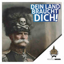 50 Aufkleber „Wilhelm Kachel - Dein Land braucht dich!“