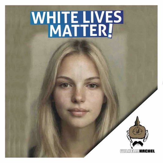 50 Aufkleber „White Lives Matter! - Iryna Zarutska“