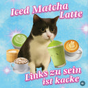 50 Aufkleber "Iced Matcha Latte"