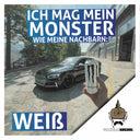 50 Aufkleber „Wilhelm Kachel - White Monster“