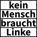 50 Aufkleber „kein mensch braucht linke“
