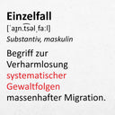 50 Aufkleber „Einzelfall“