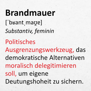 50 Aufkleber „Brandmauer“