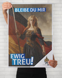 Poster „Bleibe du mir ewig treu!“ - Wilhelm Kachel - Nette Aufkleber