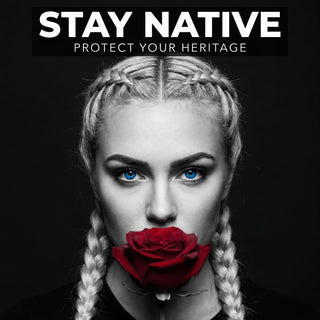 50 Aufkleber „stay native“