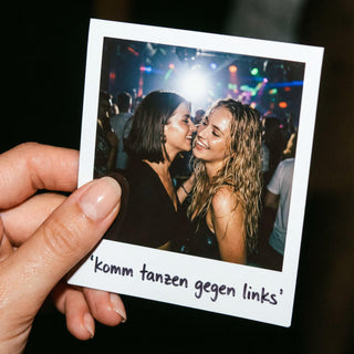 50 Aufkleber „tanzen gegen links“